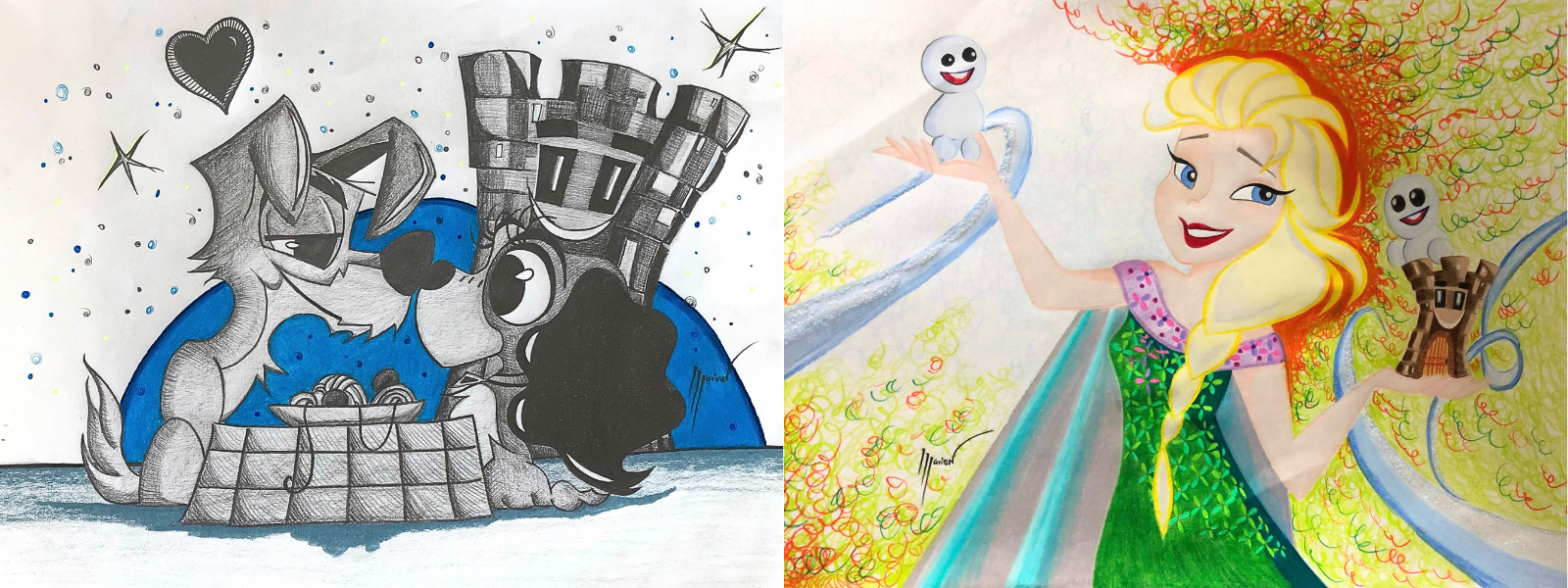 Ilustraciones infantiles de la exposición
