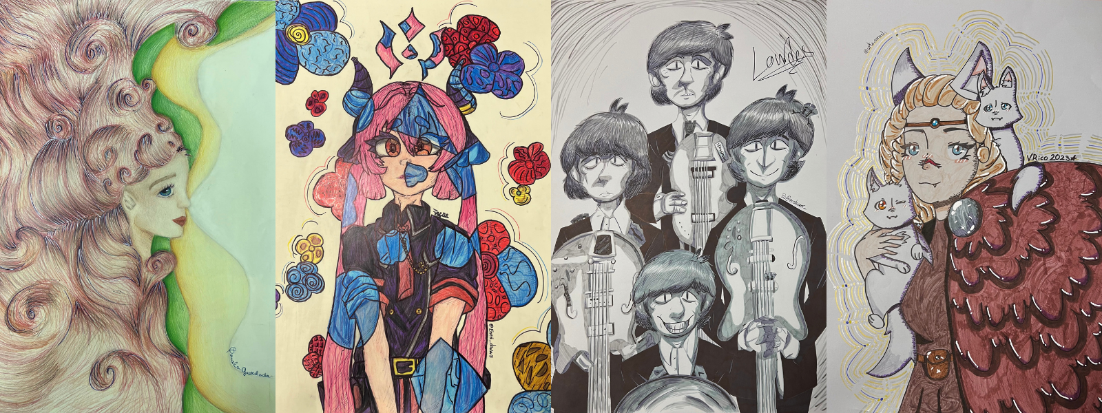 Ilustraciones expuestas en Encontrando Alhaurito