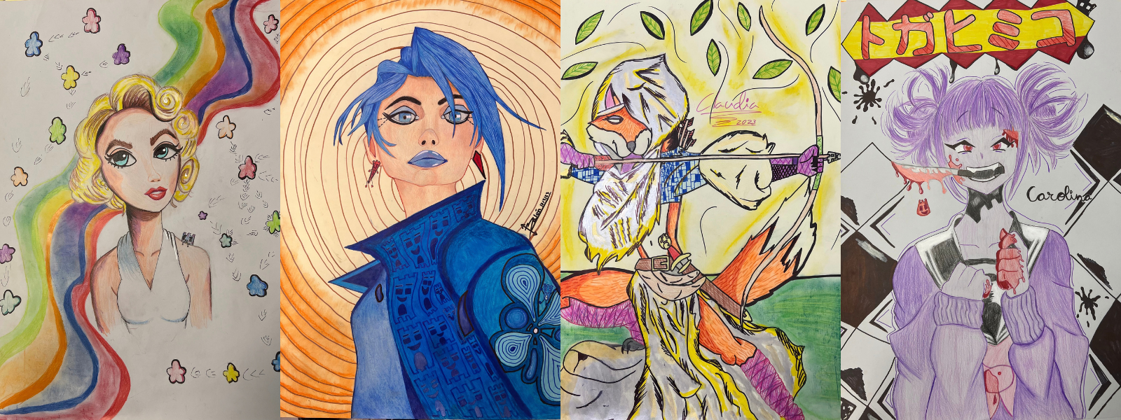 Obras de dibujo artístico infantil