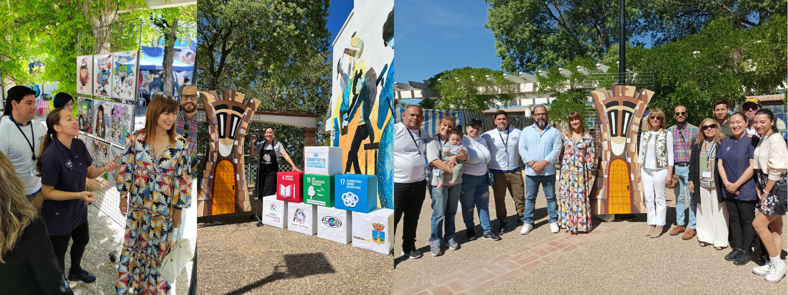 Participantes durante la exposición en Finca el Portón