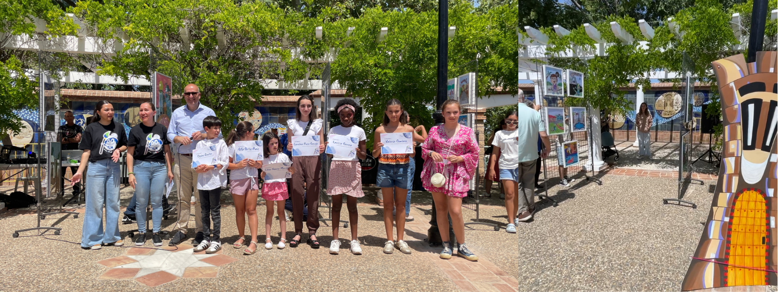 Participantes de la exposición en Finca el Portón