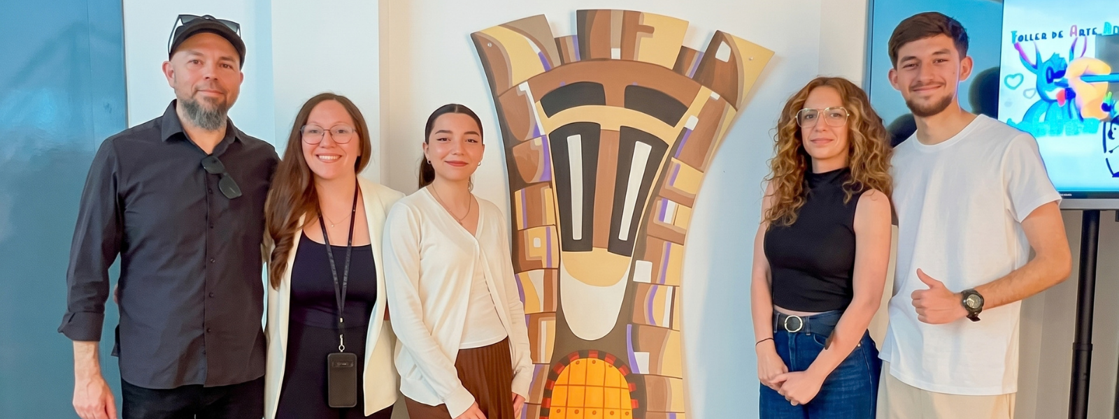 Equipo del Taller de Arte Rivas en Finca el Portón