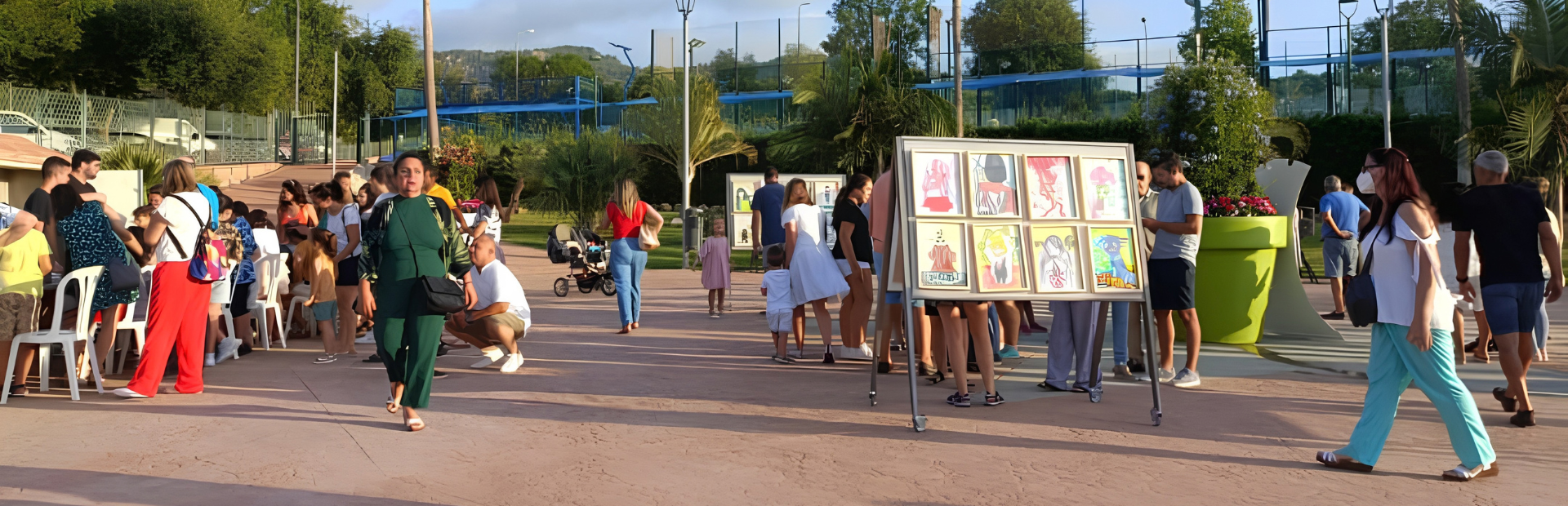 Panorámica de la exposición de fin de curso